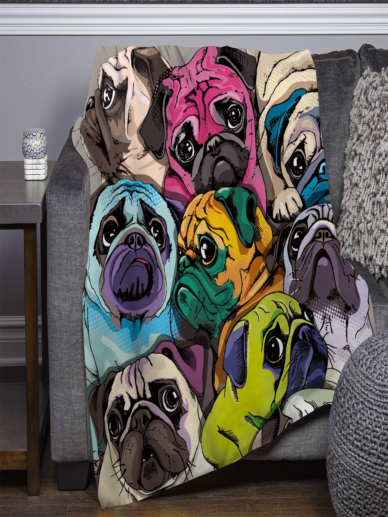 1pc Dog Pattern Blanket