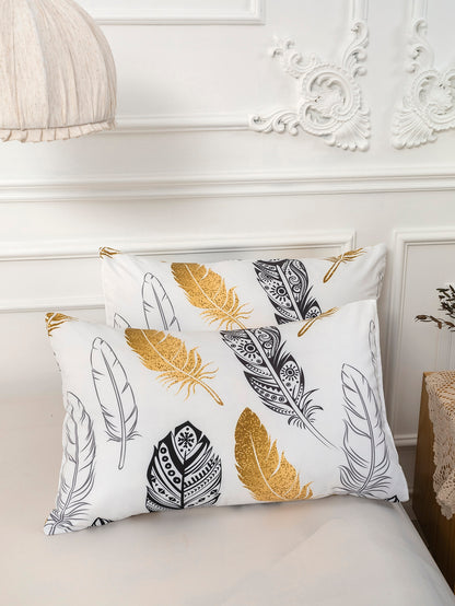 Feather Pattern Duvet Cover Set Without Filler