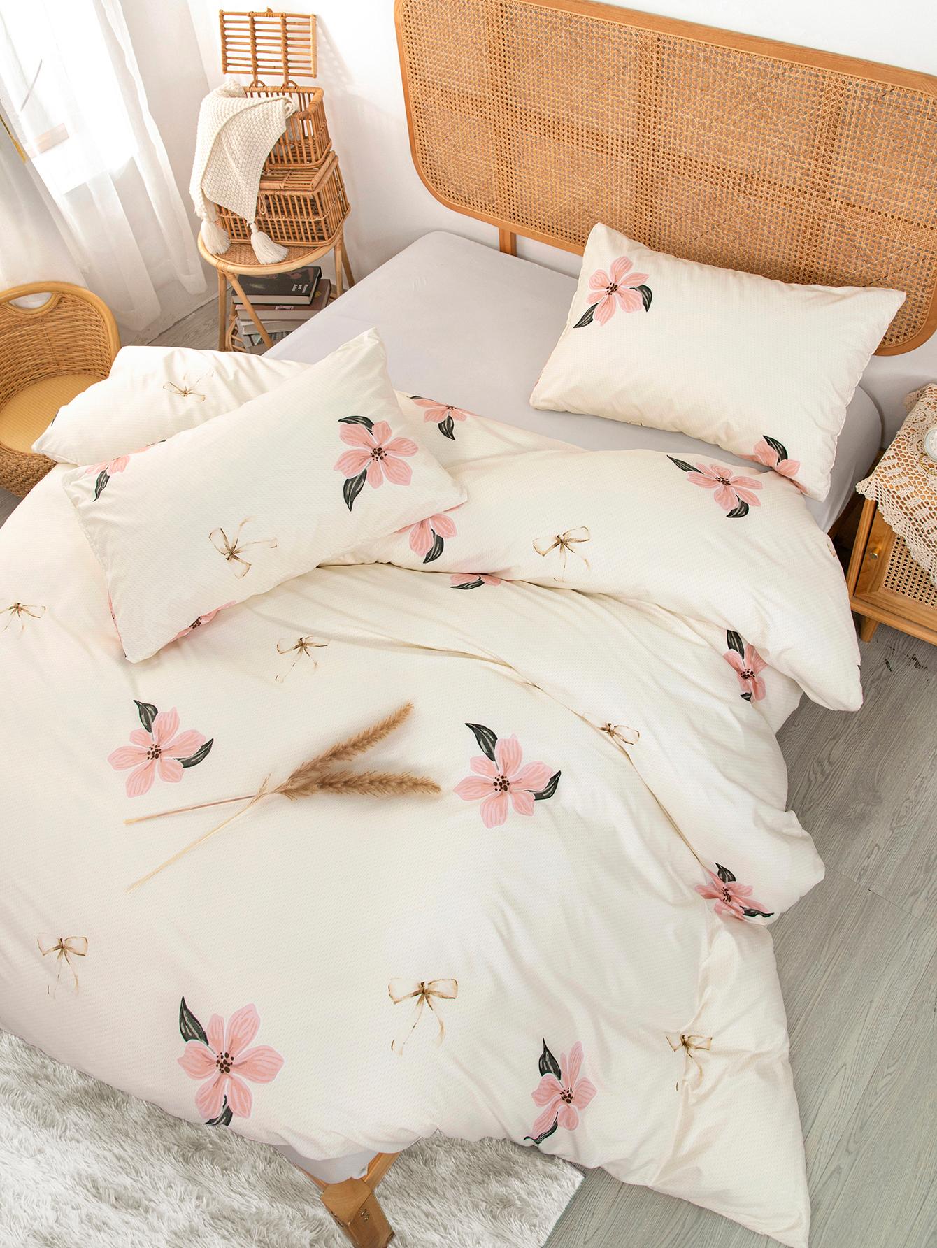 Feather Pattern Duvet Cover Set Without Filler