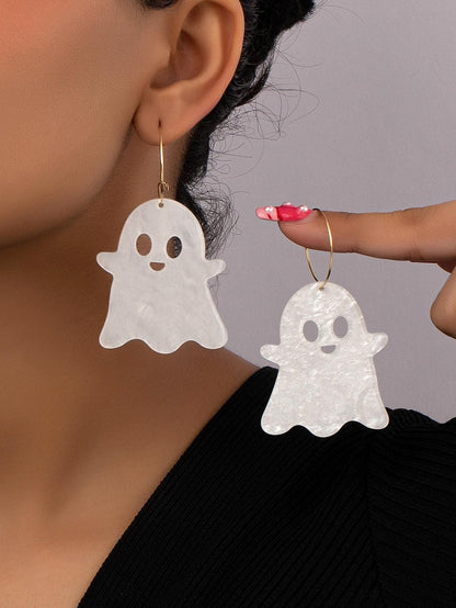 Cute Ghost Drop Earrings For Women For Gift, Halloween earrings, Ghost earrings