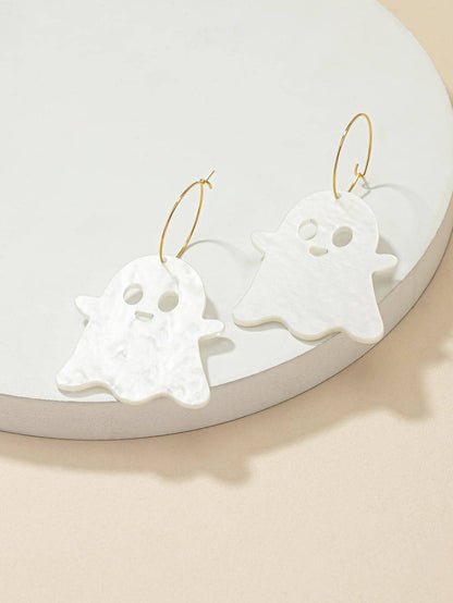 Cute Ghost Drop Earrings For Women For Gift, Halloween earrings, Ghost earrings