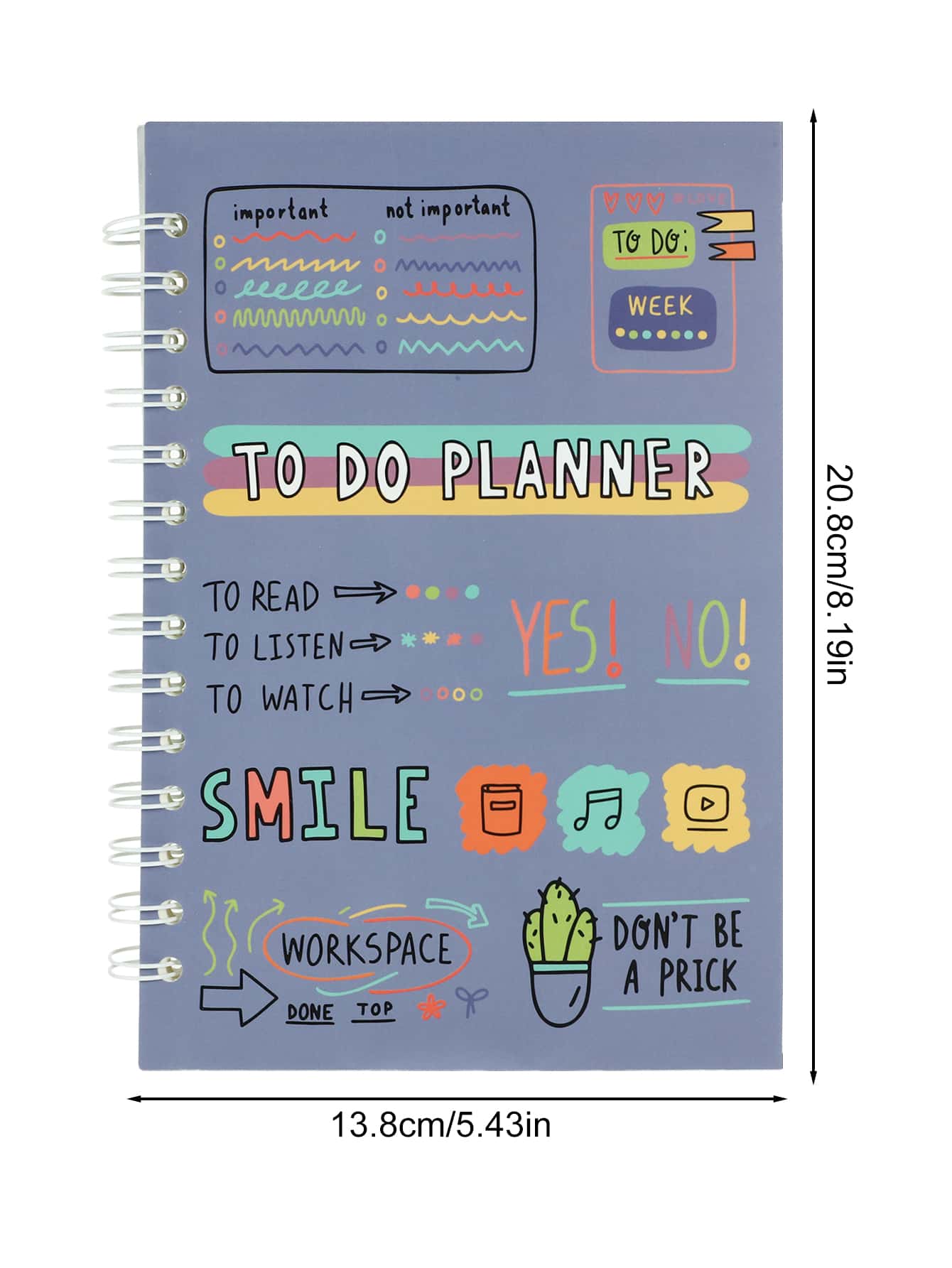 A5 Spiral-bound Planner, Agenda, Schedule Notebook