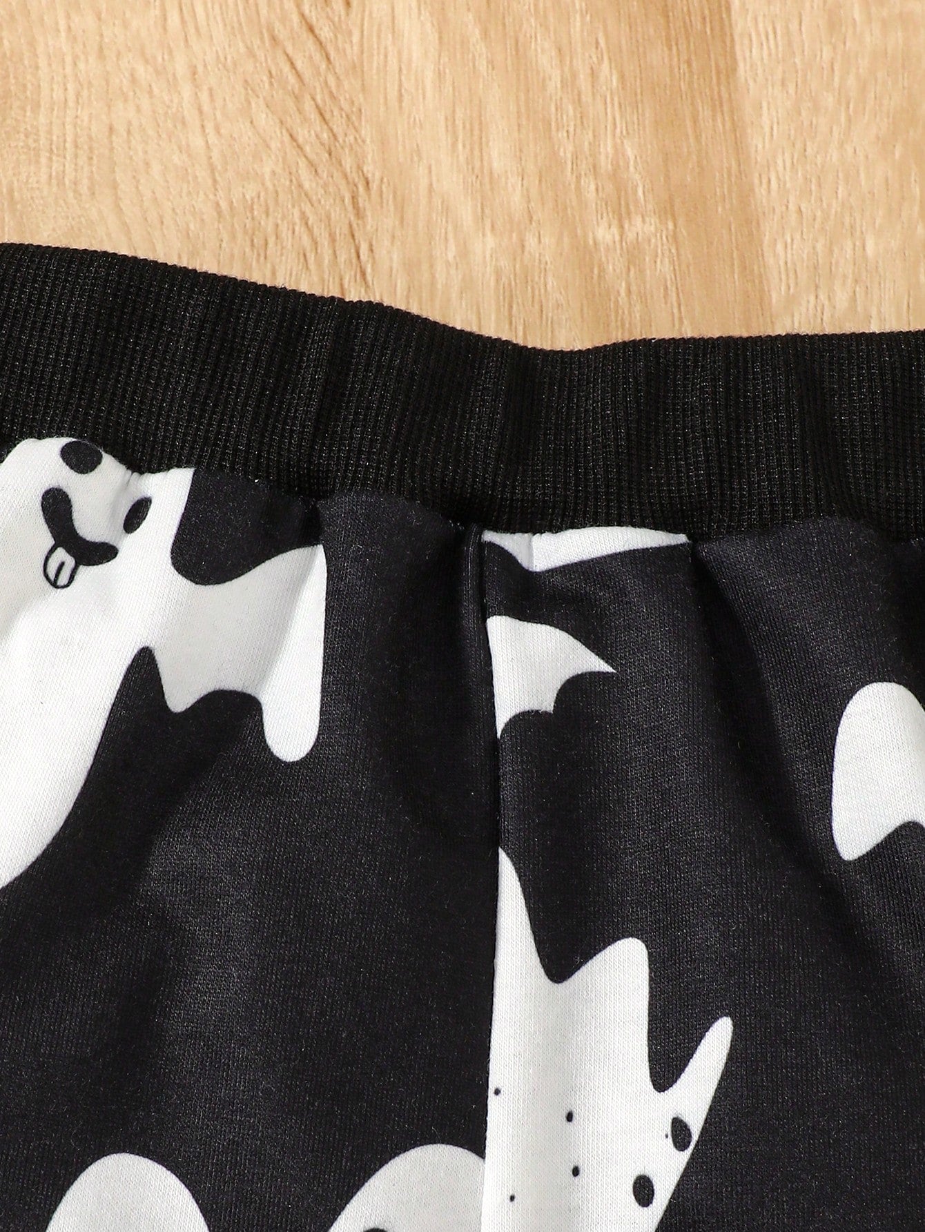 Kids Halloween Ghost Print Sweatshirt  and Sweatpants set