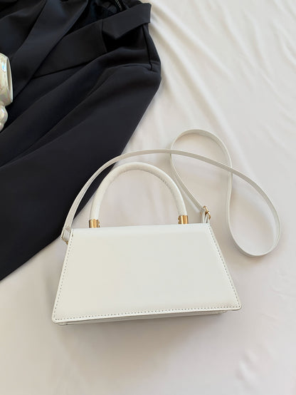 Minimalist Pu Leather Flap Square Bag