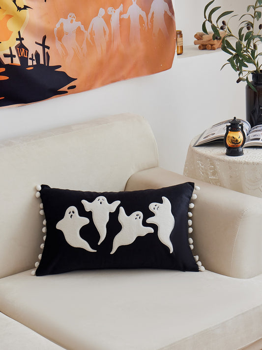 1pc Halloween Ghost Embroidery Pillowcase