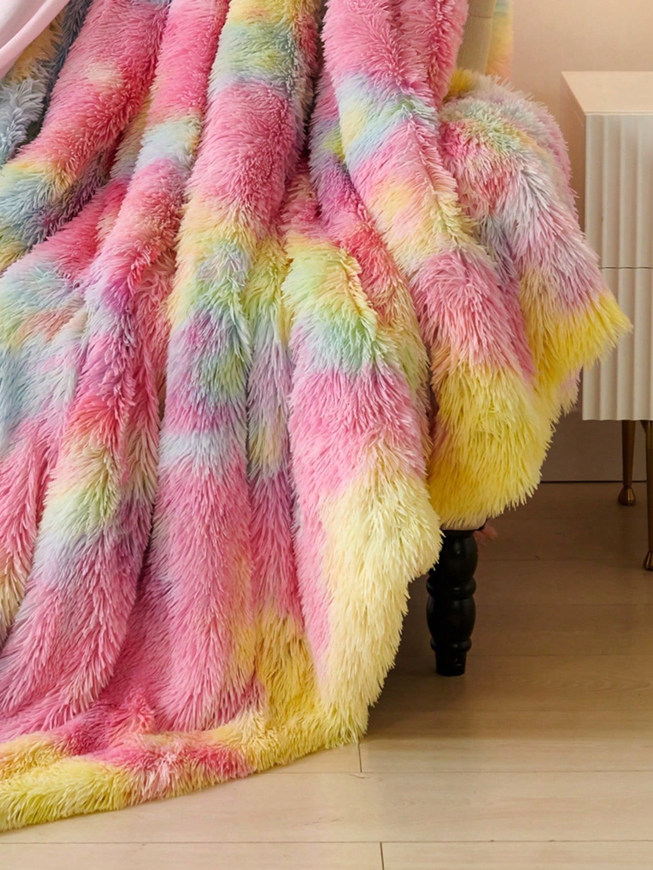 1pc Tie Dye Fuzzy Blanket