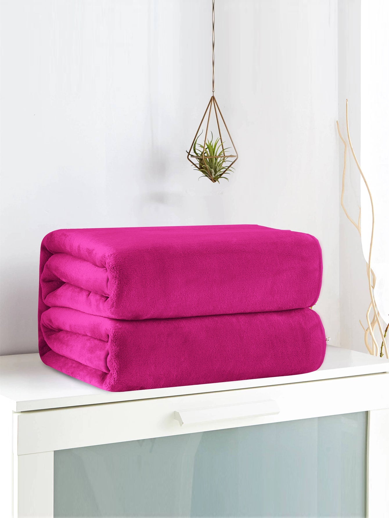 1pc Plain Fuzzy Blanket