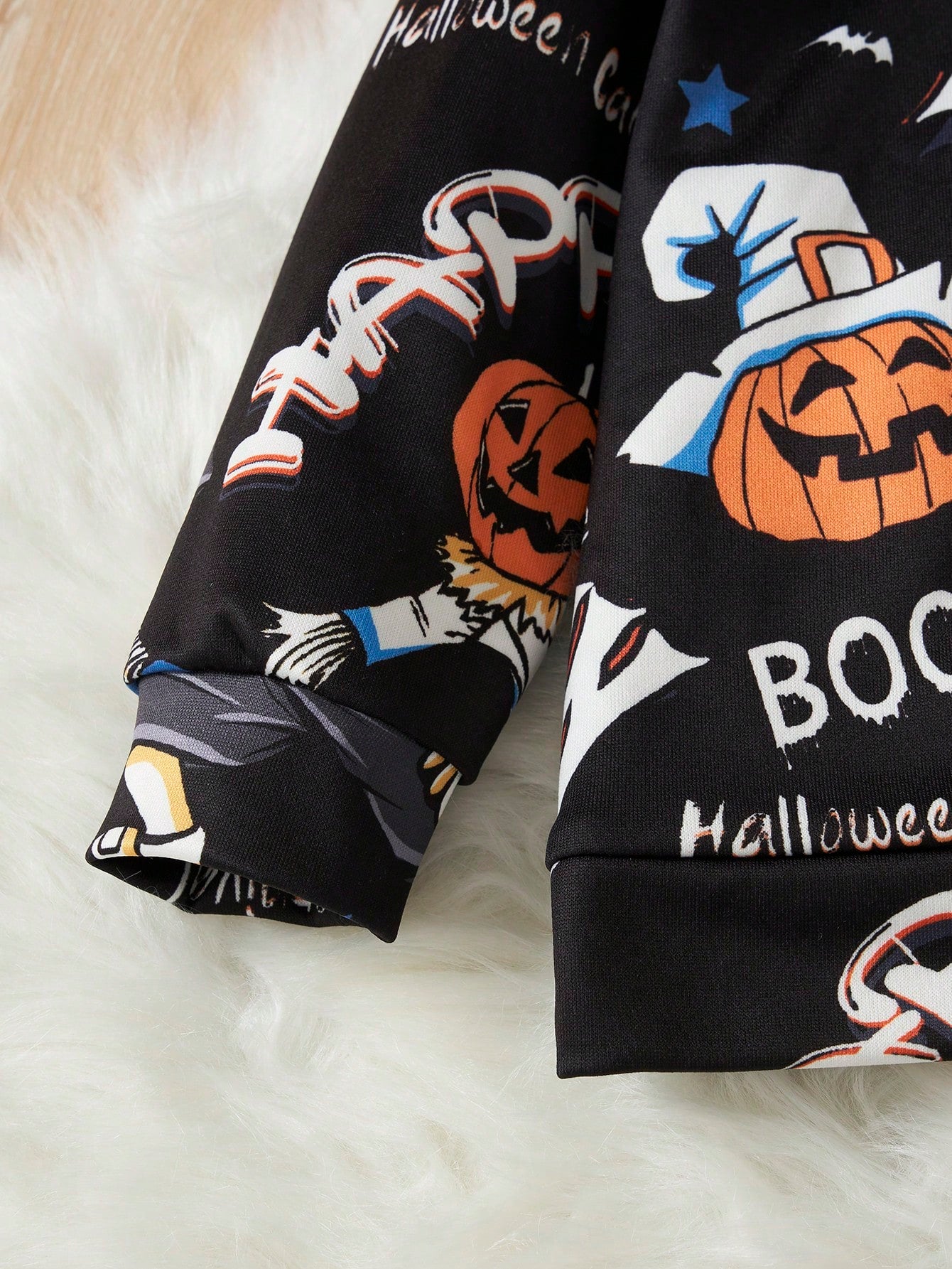 Halloween Print Hoodie Sweatpants, Halloween Kids Toddler  wear