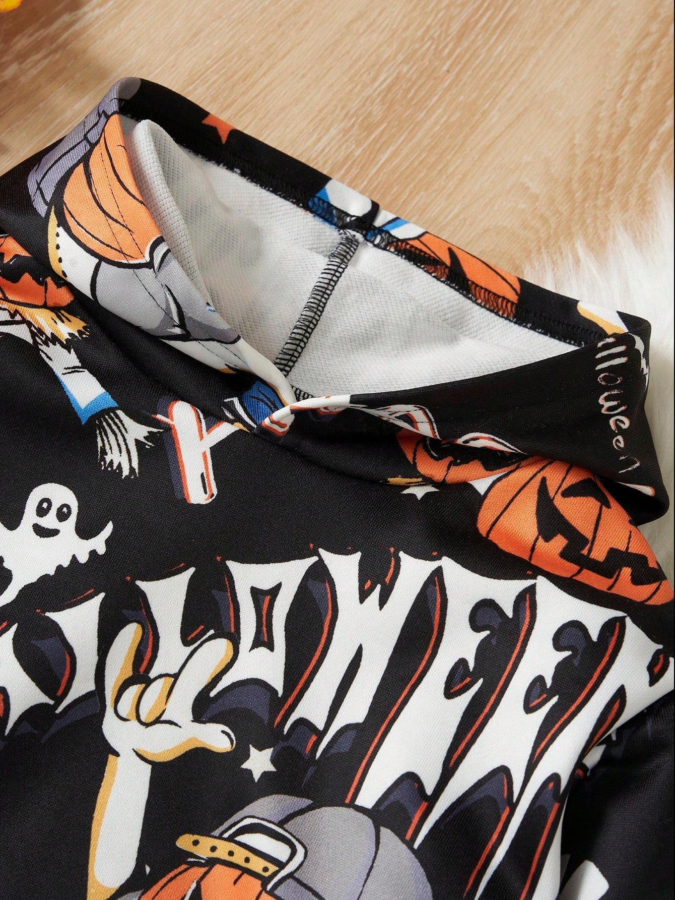 Halloween Print Hoodie Sweatpants, Halloween Kids Toddler  wear