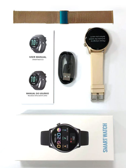 Heart Rate Monitoring Smart Watch & 1pc Watchband