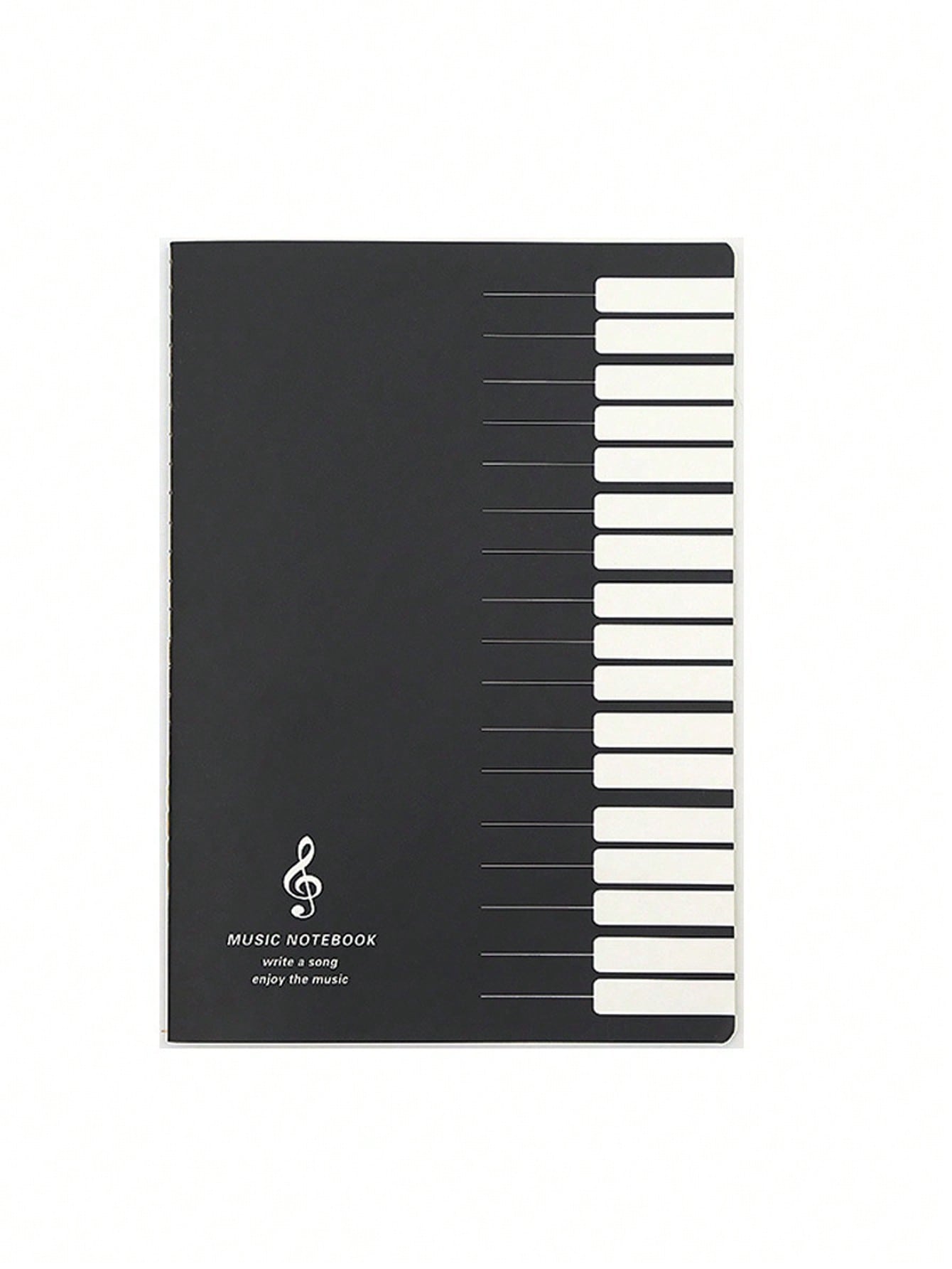 1pc 16k Music Exercise Book With Staves, Notebook And Memo Pad