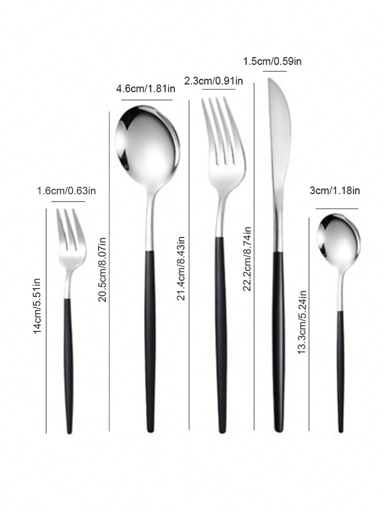 5/30pcs Stainless Steel Portugal Style Cutlery Set