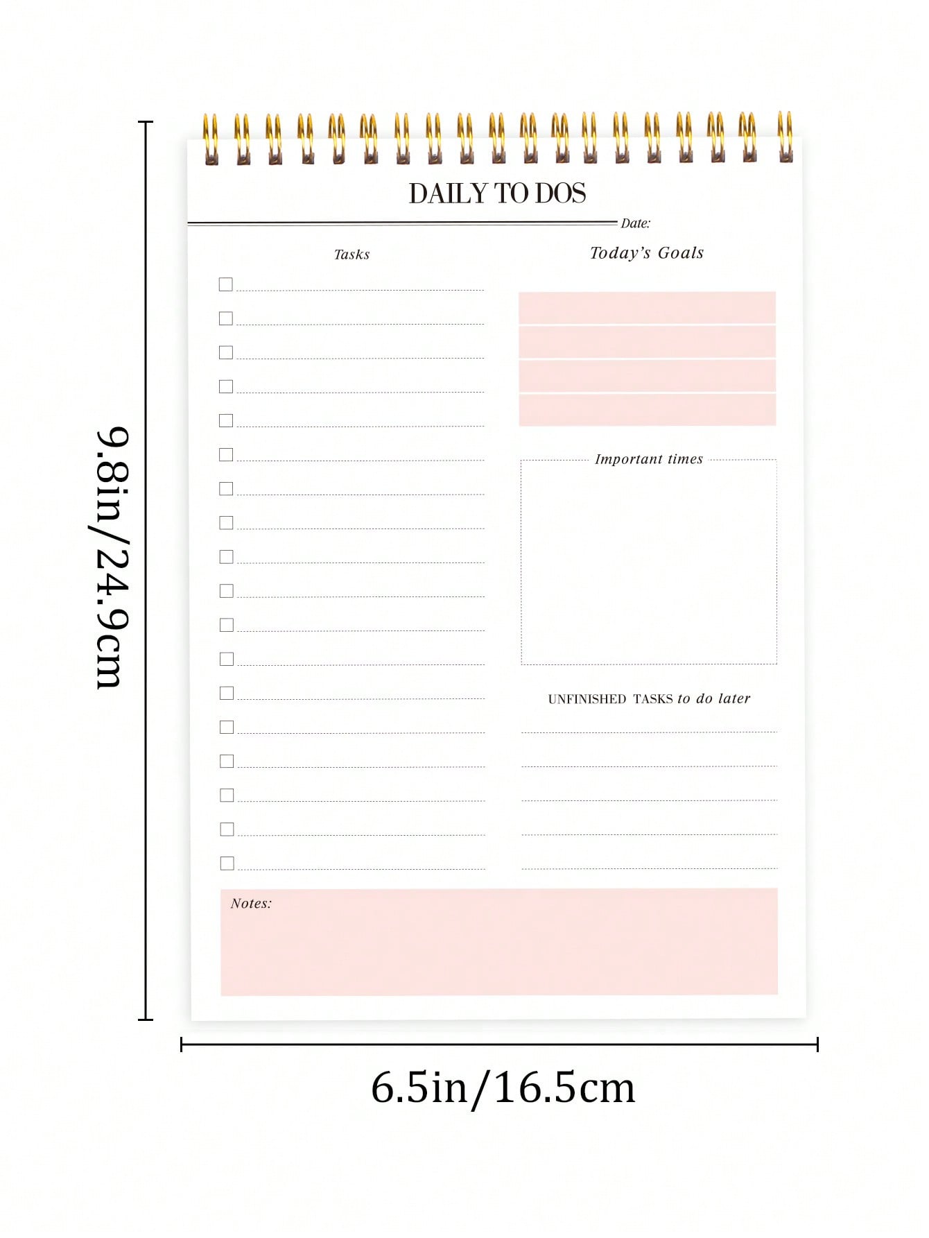 To Do List Notepad - Daily Planner Tasks and Today Goals,To Do List Notebook with Checklist Productivity Planning Pad Perfect for Work Office Home