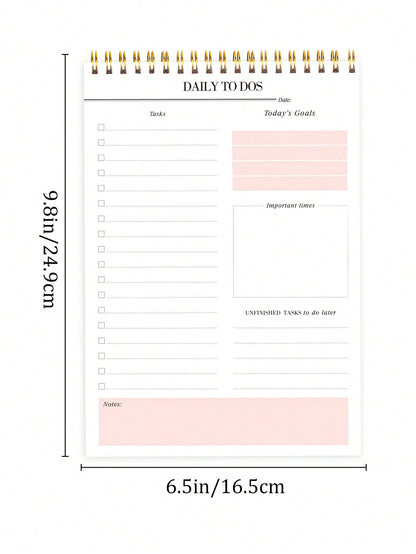 To Do List Notepad - Daily Planner Tasks and Today Goals,To Do List Notebook with Checklist Productivity Planning Pad Perfect for Work Office Home