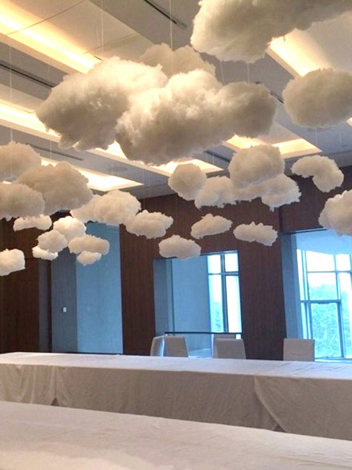 3pcs/set(S&M&L) Artificial Cloud For Creative Decoration In Living Room, Bedroom