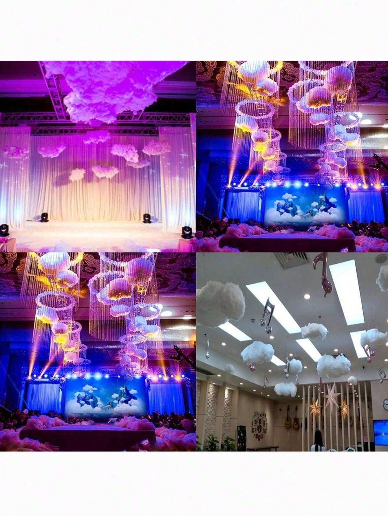 3pcs/set(S&M&L) Artificial Cloud For Creative Decoration In Living Room, Bedroom