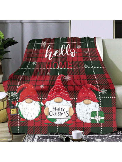 F3394 Santa Claus Pattern Christmas Blanket