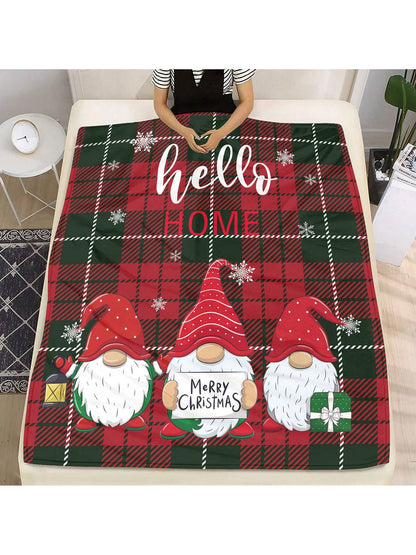 F3394 Santa Claus Pattern Christmas Blanket