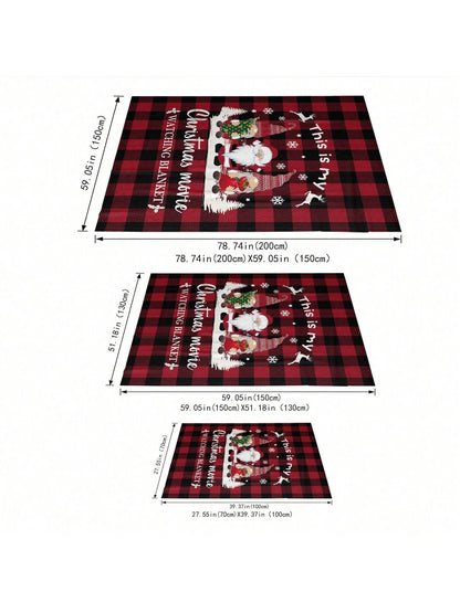 F3394 Santa Claus Pattern Christmas Blanket