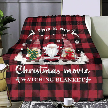 F3394 Santa Claus Pattern Christmas Blanket