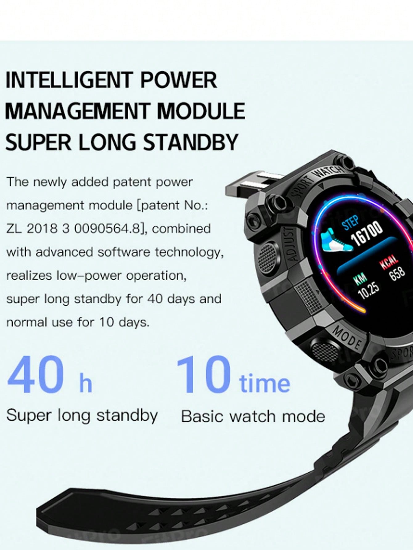 Compatible With Android & Ios Systems. Multifunctional Smartwatch With Touch Screen, Silicone Strap, Multiple Sports Modes, Camera Control, Social Media Notifications, Heart Rate & Sleep Monitor.