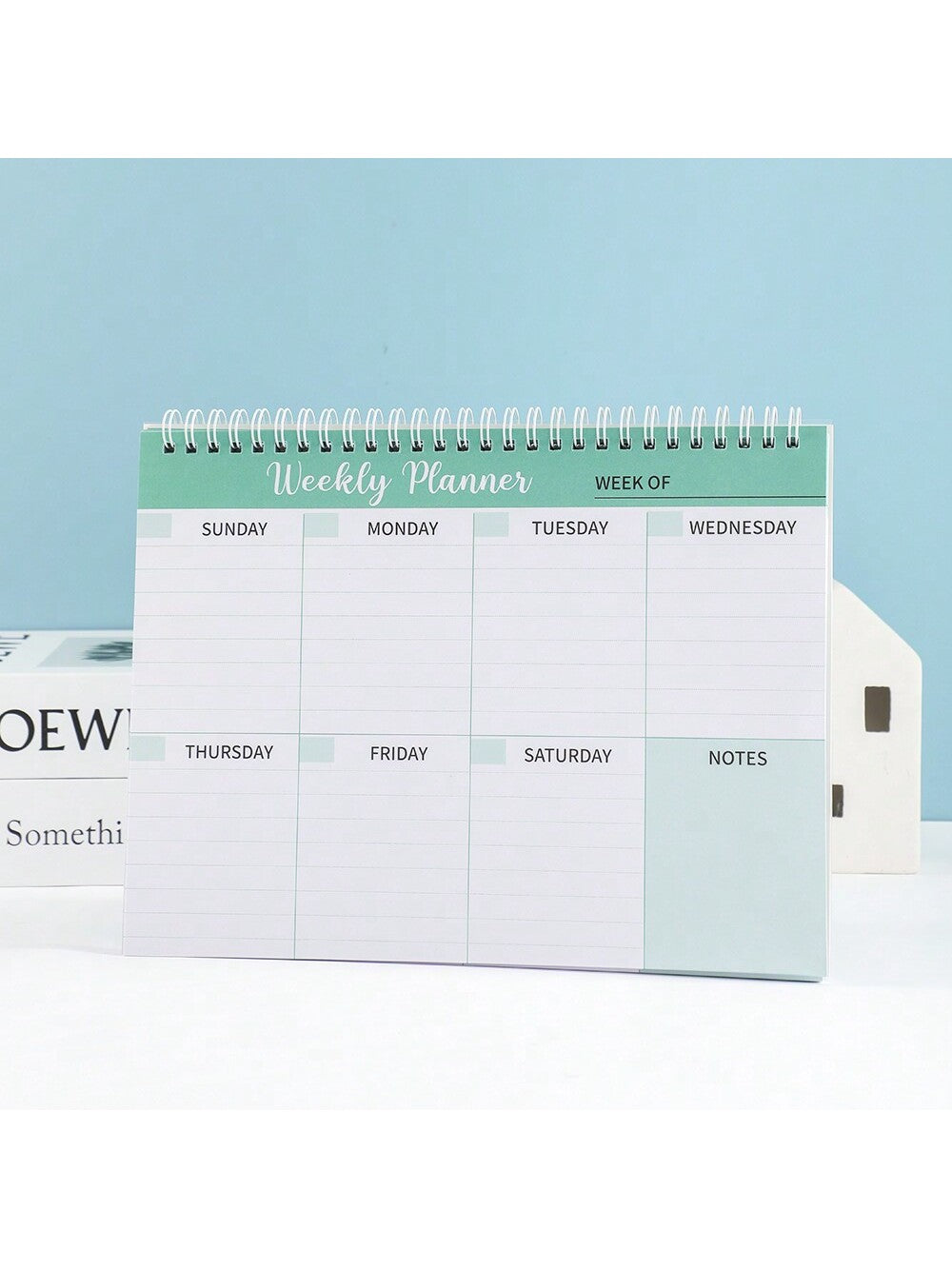 52 sheets Weekly Planning Notepad Wide To Do Planner Notepad with Notes Daily Schedules For Goals Tasks Ldeas Notes To Do Lists PVC Hardcover Office Planning 25.5*19.2cm (10.04*7.56 inch)