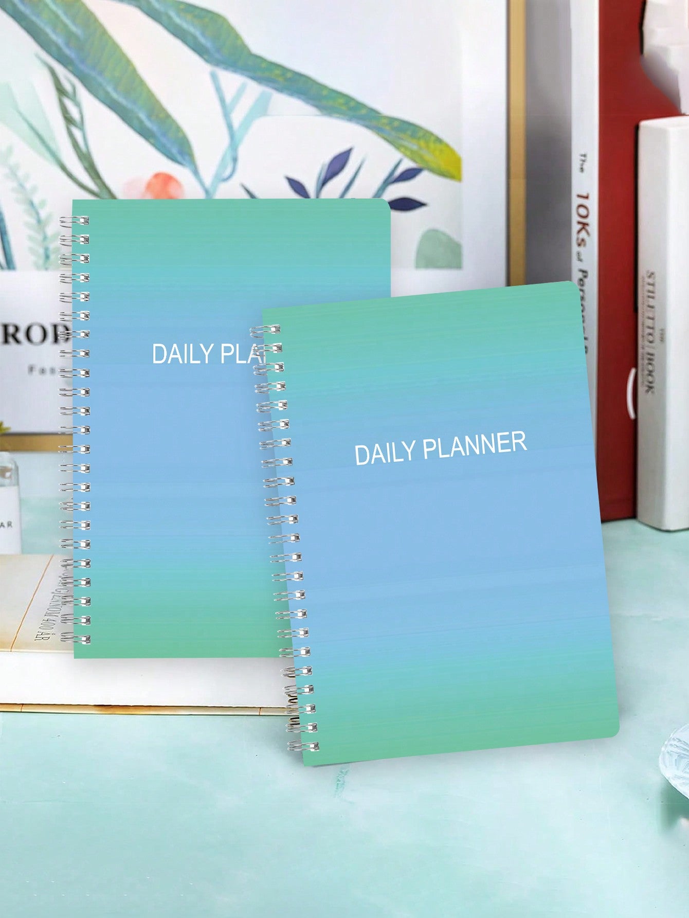 Daily Planner Undated Hourly Schedule Notebook with To-Do List, Spiral Appointment Book Organizer Agenda for Office, Home, Students to Boost Productivity