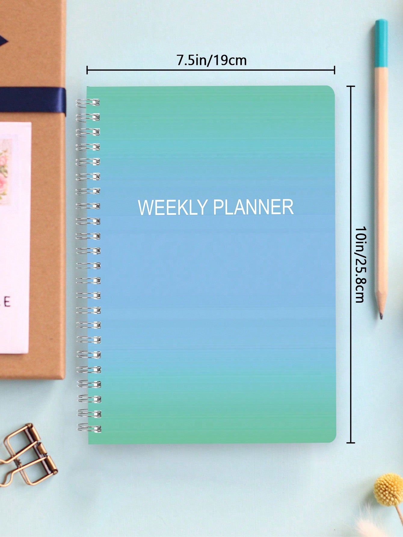 Daily Planner Undated Hourly Schedule Notebook with To-Do List, Spiral Appointment Book Organizer Agenda for Office, Home, Students to Boost Productivity