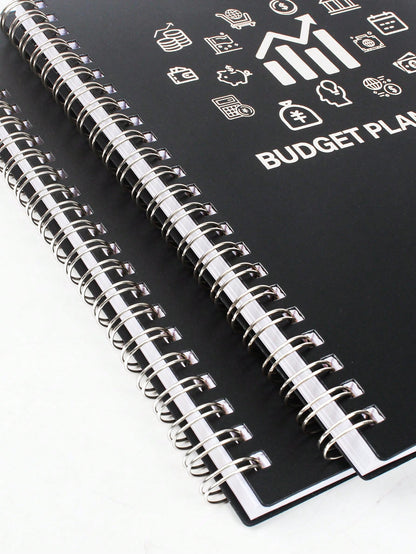 1pc Spiral Budget Planner - Expense Tracker Notebook with Monthly Finance Organizer,Undated Finance Planner/Account Book, Manage Your Money Effectively