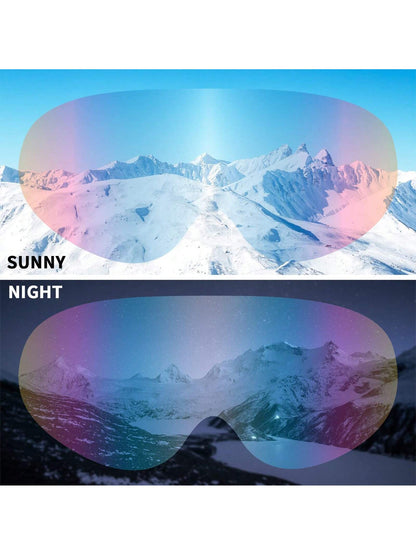 2Pcs  Ski Goggles, Snow Snowboard Goggles for Men Women Kids - UV Protection Foam Anti-Scratch Dustproof