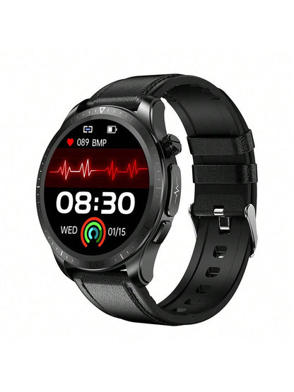 Smartwatch, 1.39-inch 360*360 Hd Touch Screen Smartwatch With Chest Strap For Real-time Ecg Analysis