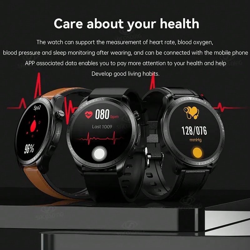 Smartwatch, 1.39-inch 360*360 Hd Touch Screen Smartwatch With Chest Strap For Real-time Ecg Analysis