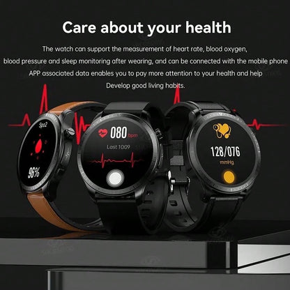 Smartwatch, 1.39-inch 360*360 Hd Touch Screen Smartwatch With Chest Strap For Real-time Ecg Analysis