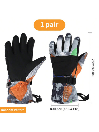 Ski Gloves Waterproof Snow Gloves Winter Thermal Gloves for Men and Women