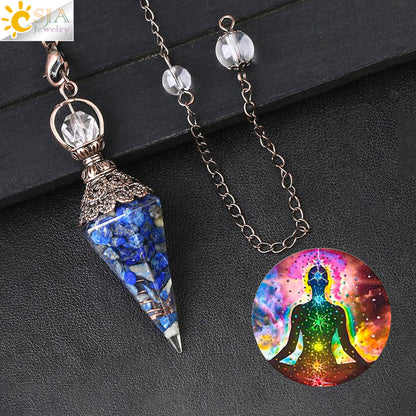 Chakra Healing Pendulum Crystals