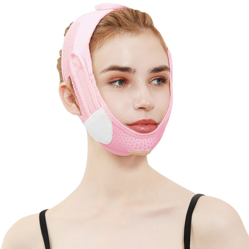 Breathable V Face Cheek Lift Up Band Face Thin Mask Reduce Double Chin V-Line Shaping Bandage Anti Wrinkle Face Bandage