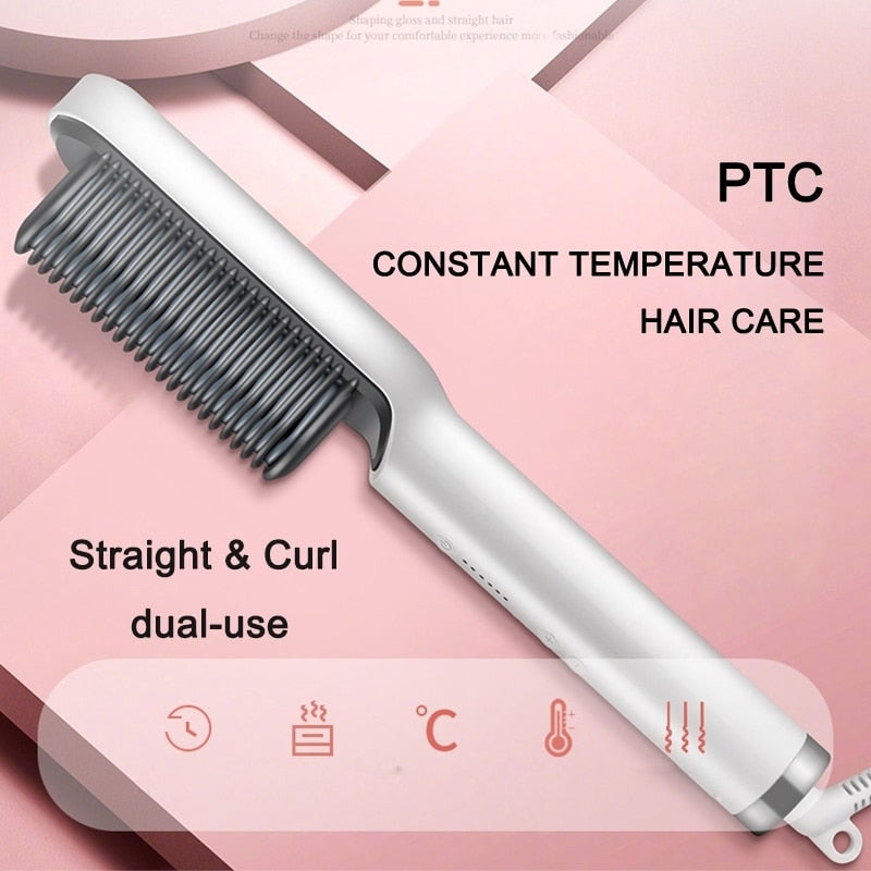 Professional Electric Hair Straightener Brush