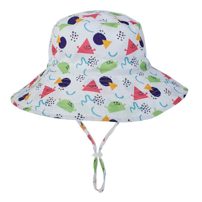 Summer Baby Sun Hat Baby Sun Hat for Girls and Boys  Outdoor Neck Ear Cover Anti UV Kids Beach Caps Bucket Cap 0-8 Years