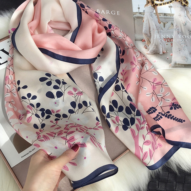 Silk Winter Scarf Luxury Design