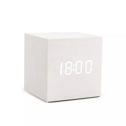 Alarm Clock LED Wooden Watch