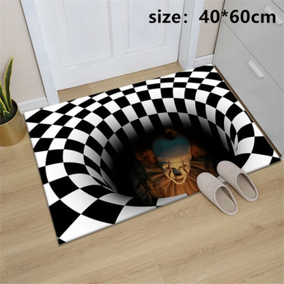 Clown Trap Visual Carpet Living Room, Bedroom Floor Mat 3D