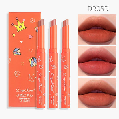 3pcs Velvet Matte Waterproof Lipsticks Set Long Lasting