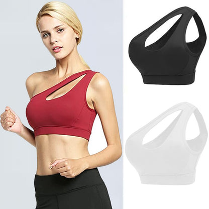 Sexy One Shoulder Yoga Bras shirts