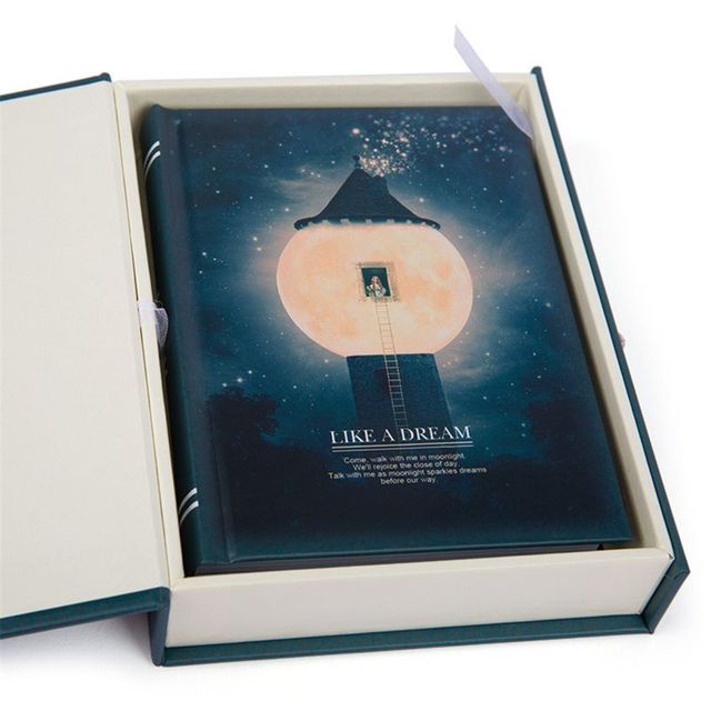 Like a Dream Diary with Lock Notebook Cute Functional Planner Lock Book Dairy Journal Stationery Gift Box Package