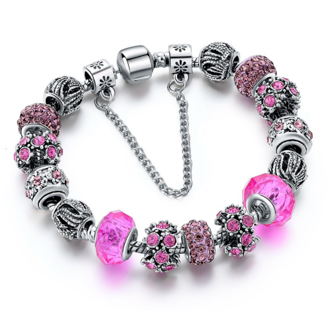 Alexandrite Crystal Gemstone Charm Bracelet