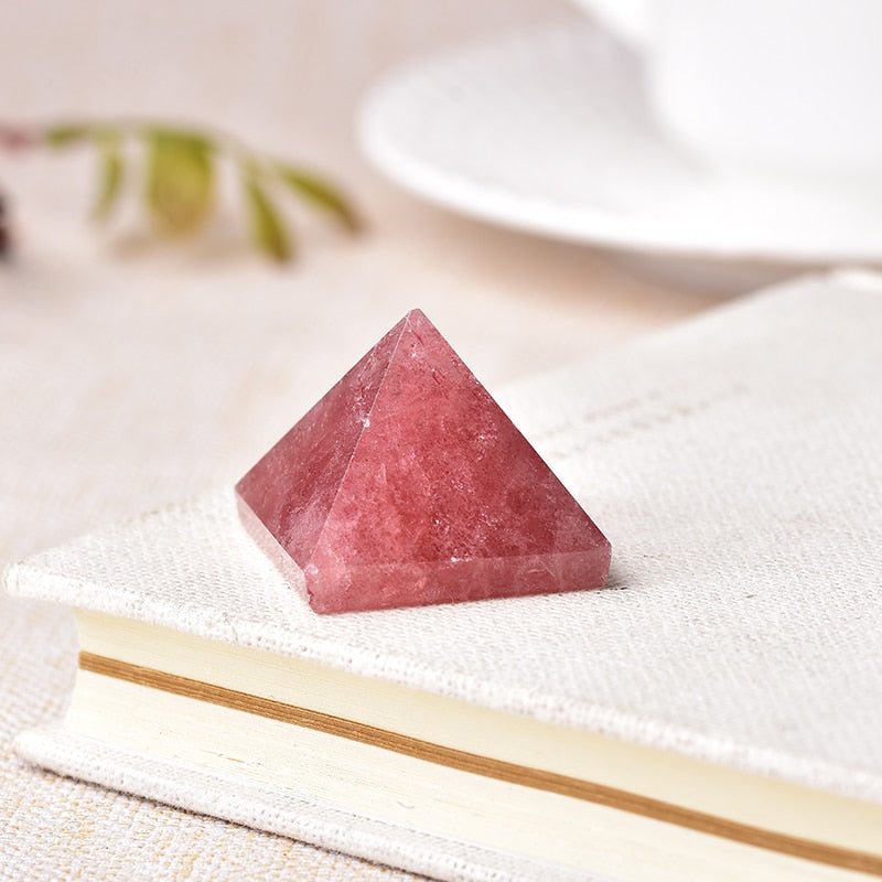 Natural Crystal Pyramid Healing Stone