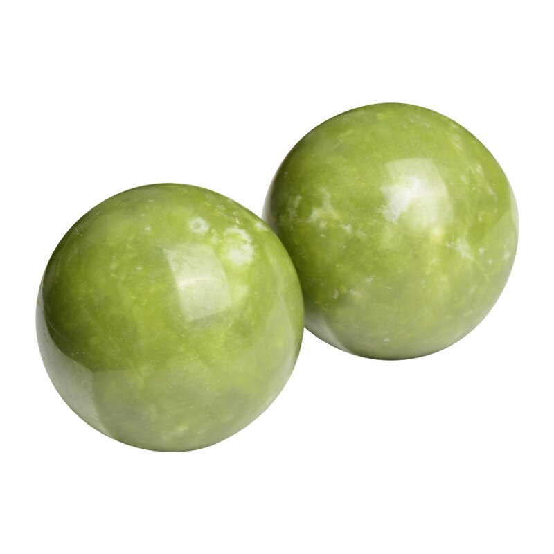 2 Pcs Natural Jade Stone Massage Ball