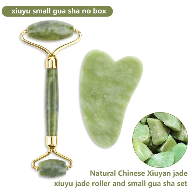 Natural Rose Quartz Jade Roller