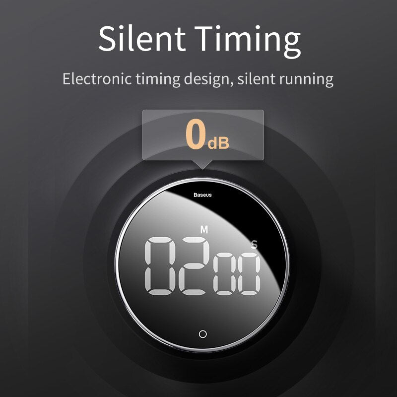 Silent Timer Countdown Alarm Clock