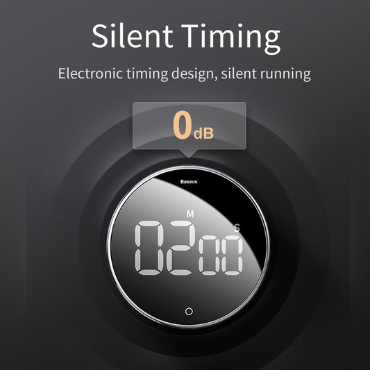 Silent Timer Countdown Alarm Clock